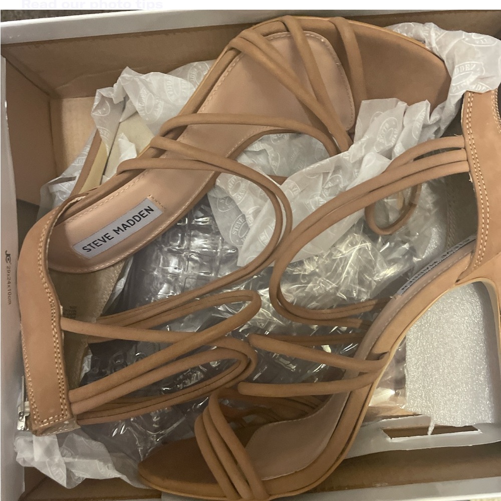 Steve Madden Brown Strappy Heels